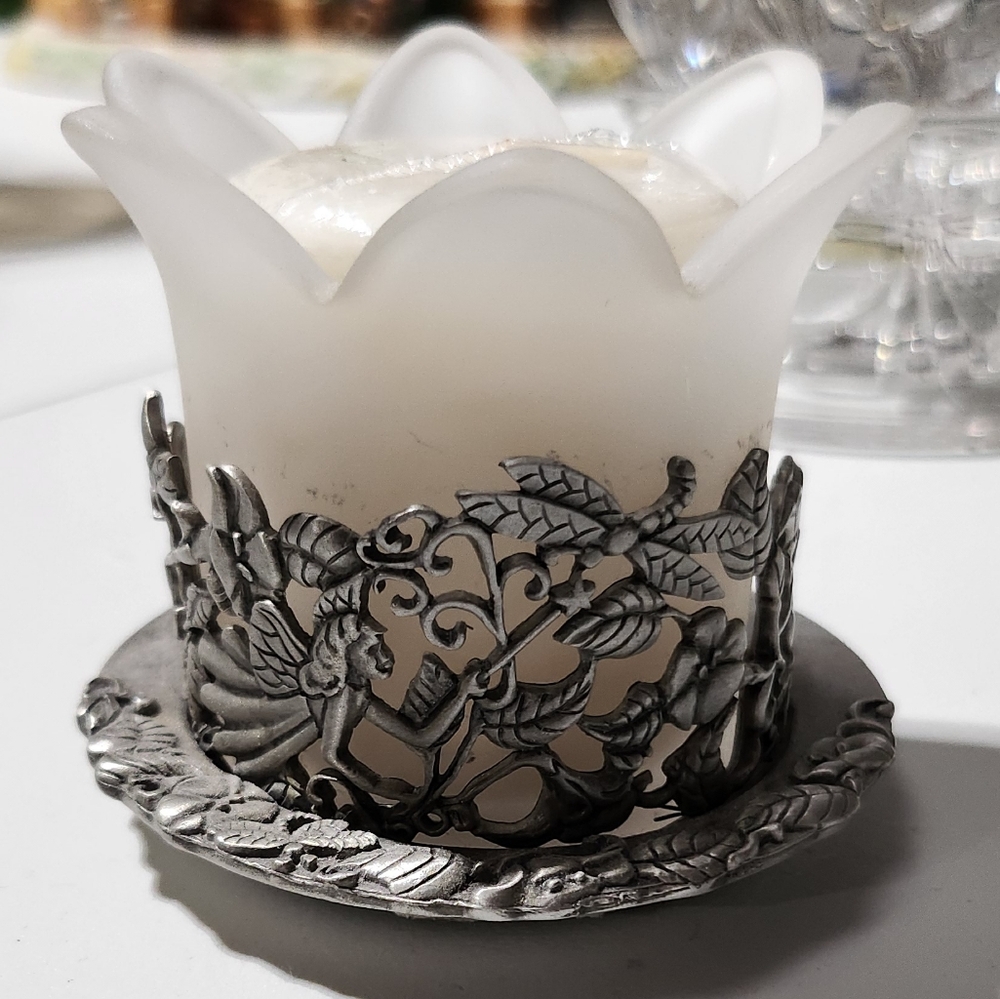 FAIRY chrome votive holder